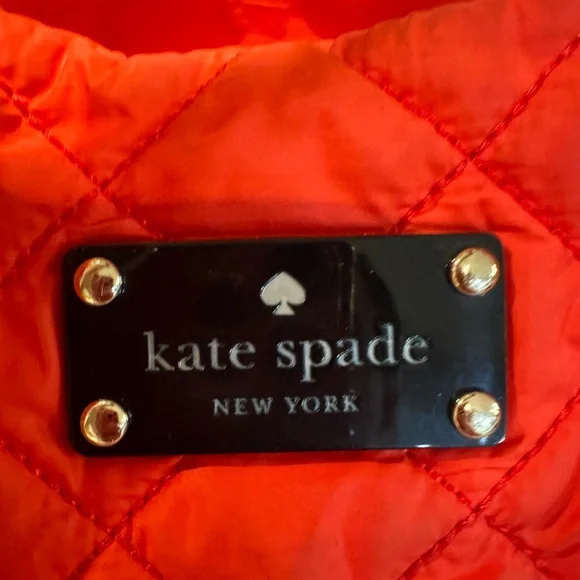 Authentic Kate Spade Weekender quilted nylon bag